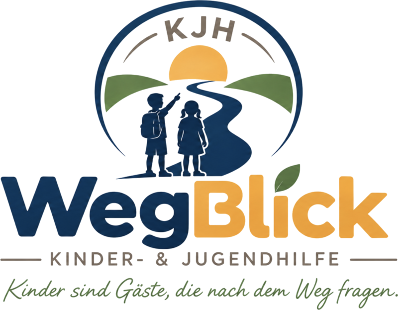 KJH WegBlick – Kinder- & Jugendhilfe. Kinder sind Gäste, die nach dem Weg fragen.